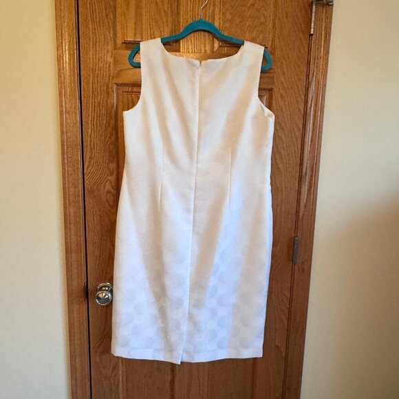 Jones Studio Separates Women's White Sleeveless Sheath Midi Dress 14 Workwear - Picture 3 of 7